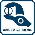 Pręt kątowy Bosch 1600a02w3v 1600a02w3v 90°