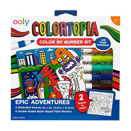 Ooly - colortopia - kolor po numerze - epickie przygody