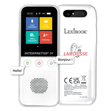 Lexibook tłumacz mowy na 138 języków larousse®