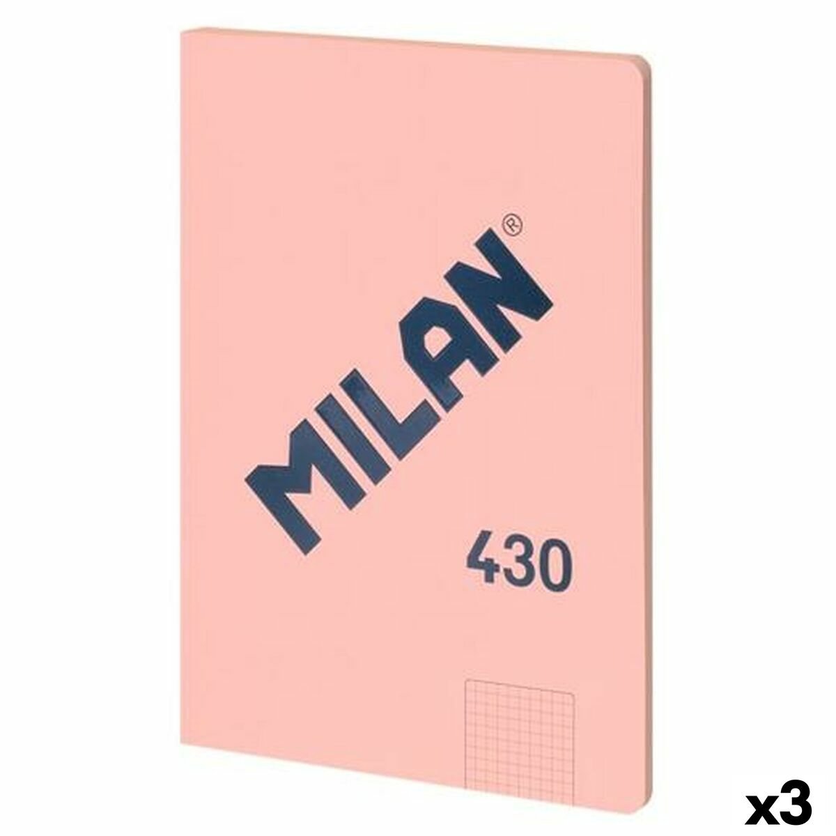 Notes Milan seria 1918 różowy a4 48 kartek (3 sztuki)