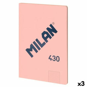 Notes Milan seria 1918 różowy a4 48 kartek (3 sztuki)