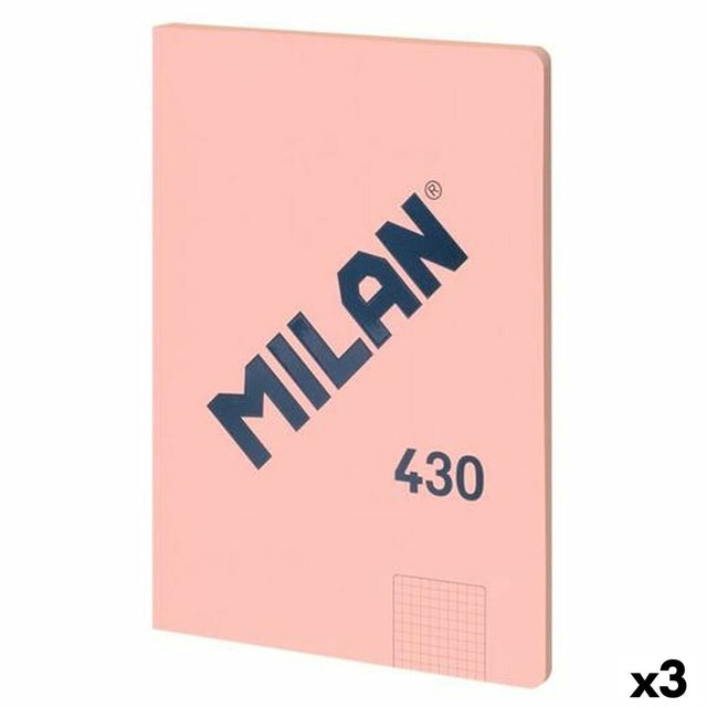 Notes Milan seria 1918 różowy a4 48 kartek (3 sztuki)