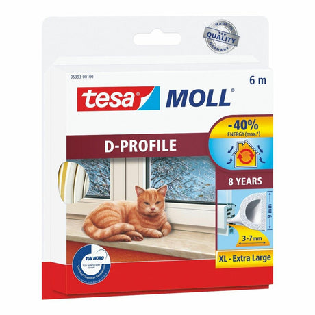 Tesa moll - zamknięcie okna - profil D - 6m - biam