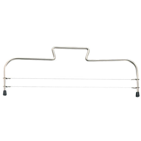 Krajalnica do ciasta Westmark z 2 ząbkowanymi drutami tnącymi, stal nierdzewna, długość: 32 cm, simplex duo, srebrny, 71602270
