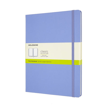 Klasyczny notatnik Moleskine - bardzo duży - twarda oprawa - pusty - hortensja niebieska