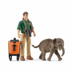 Schleich 81476 badacz na wycieczce.