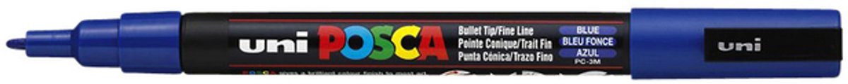 Zakreślacz Posca szt.-3m niebieski 6 sztuk