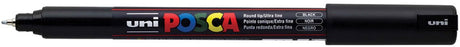 Posca marker flamastr pc-1mr czarny (6 sztuk)