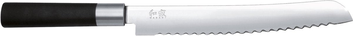 Nóż do chleba Kai wasabi czarny - 23 cm -