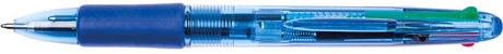 Długopis Q-connect 4 kolorowe, 0,7 mm, średni punkt, 10 sztuk