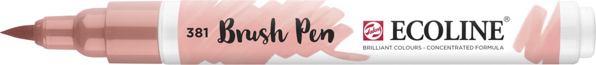 Brushpen ecoline - - pastelowe brzoskwiniowo-talensy