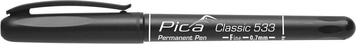 Pica 533 46-1 classic permanent pen - rond - zwart - 0,7mm