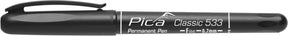 Pica 533 46-1 classic permanent pen - rond - zwart - 0,7mm