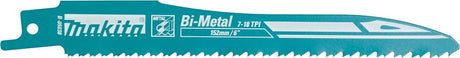 Brzeszczot piły szablastej Makita b-05038 - 128 x 7 18tpi - metal plastik (5szt)