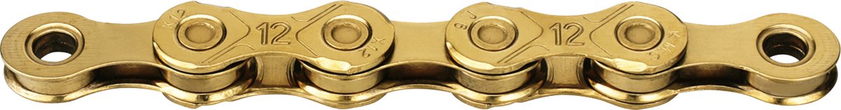 KMC Rower Chain x12 Ti-N Gold Black 126 Schakels