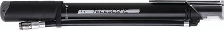 Bbb cycling traveller telescopic mini fietspomp - kleine fietspomp met drukmeter - stabiel en krachtig - zwart - bmp-53