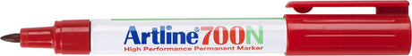 Artline 700 schludny - marker permanentny - 1 szt. - szerokość linii 0,7mm - czerwony