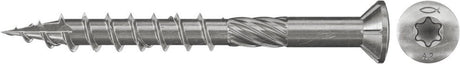 Wkręt tarasowy Fischer 5 x 60 mm - stal nierdzewna A2 - gwint częściowy - nagranie tx - łeb stożkowy - 150 sztuk