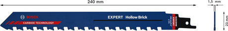 Brzeszczot do piły szablastej Bosch 2608900414 Expert s1543hm do pustaków