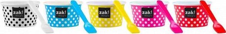 Zak!designs kubek do lodów w kropki - lody - foremki do lodów - 250 ml - niebieski