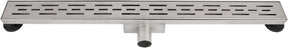 Differnz douchegoot - zonder flens rvs - 7 x 7 x 90 cm