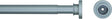 Sealskin seallux douchegordijnstang - 125-220 cm - mat aluminium
