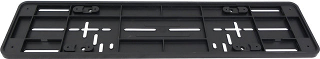 Carpoint onderlegplaat kenteken eu – 52x11 cm – zwart – kunststof – universeel – voorgeboord – strak design