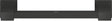 Uchwyt Grohe Quickfix w kształcie kostki startowej - 354 mm - czarny mat