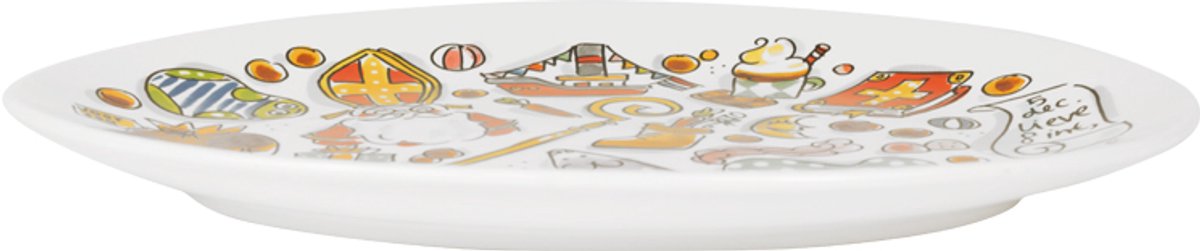 Blond amsterdam , sint: ovale schaal 27 cm iconen