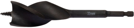 Seria Dewalt Extreme z trzema rowkami - wiertło do drewna - 32 mm - 3 krawędzie tnące - sześciokąt do szybkiej wymiany