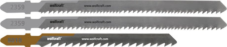 Wolfcraft - brzeszczoty do wyrzynarek do rozbiórki - 3 sztuki - do szybkiego cięcia drewna za pomocą gwoździ - 2359000