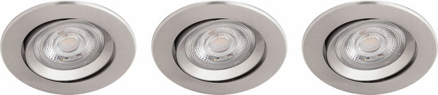 Philips led philips sparkle inbouwspot - 3-lichts - nikkel