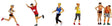 Noch 15890 h0 marathonlopers figuren geverfd