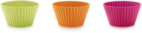 Muffinki Lékué z formy do pieczenia - ø 10 cm - zestaw 6 szt. - silikon - mieszane