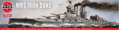 Zestaw do budowania modeli statków Airfix - 04210v hms Iron Duke - klasyka vintage - plastikowy statek morski - 1:600 - modelarstwo
