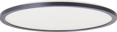Brilliant Brennan - lampa sufitowa - łazienka - led 24w 4000k - 3-stopniowy ściemniacz - ip44 - czarno-biały