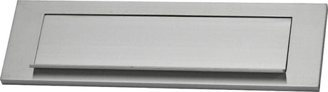 Merkloos sans marque brievenbusplaten edm 25,4 x 7,5 cm zilverkleurig aluminium