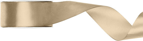 Partydeco satijn lint 38mm breed koud goud, rol 25 meter - hobbylint - sierlint - cadeaulint - satin ribbon