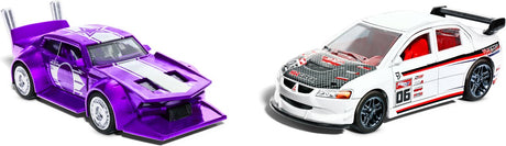 Hot Wheels - śmigacze typu pull-back - zestaw 2 samochodzików - skala 1:43