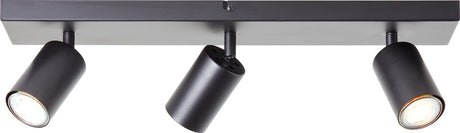 Brilliant Jello - reflektor sufitowy - gu10 3x4,5w - 3000k - czarny