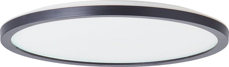 Brilliant Brennan - lampa sufitowa - łazienka - led 18w 4000k - 3-stopniowy ściemniacz - ip44 - czarno-biały