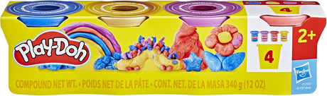 Play-doh metaliczny połysk - 4 gliniane garnki