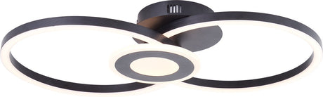Brilliant Bray - lampa sufitowa - LED 24w - 3000k - kolor czarny
