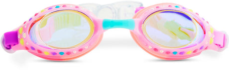 Dziecięce okulary pływackie Bling2o - tropikalne - okulary do nurkowania - przeciwmgielne - chroniące przed promieniowaniem UV - różowe