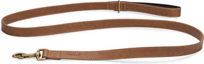 Beeztees balacron ax - hondenriem - kunstleer - bruin - 180x2 cm