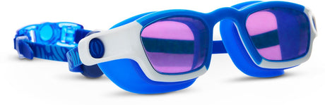 Okulary pływackie Bling2o dla dzieci - krótka płetwa - okulary do nurkowania - przeciwmgielne - ochrona UV - niebieskie