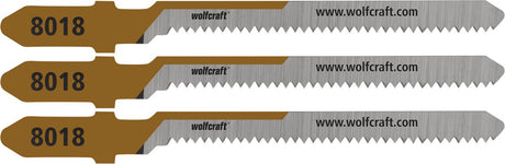 Wolfcraft - 3 brzeszczoty do wyrzynarek do sklejki - 20mm - hcs z chwytem T - 8018000