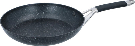 Patelnia Alpina 28 cm - patelnia z powłoką nieprzywierającą - patelnia do wszystkich źródeł ciepła - również na indukcję - bez PFOA - czarno-srebrny