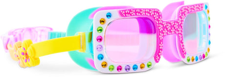 Dziecięce okulary pływackie Bling2o - Pretty Girl Poppy - okulary do nurkowania - przeciwmgielne - ochrona UV - wielokolorowe