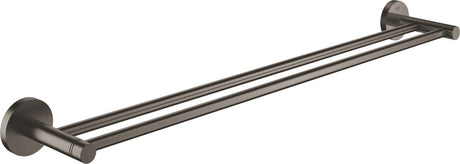 Grohe Essentials wieszak na ręczniki - 60cm - podwójnie - szczotkowany twardy grafit